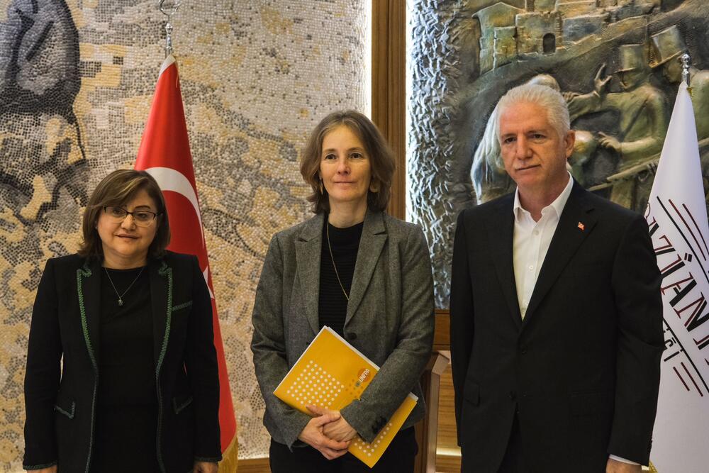 Florence Bauer is with Fatma Şahin and Davut Gül