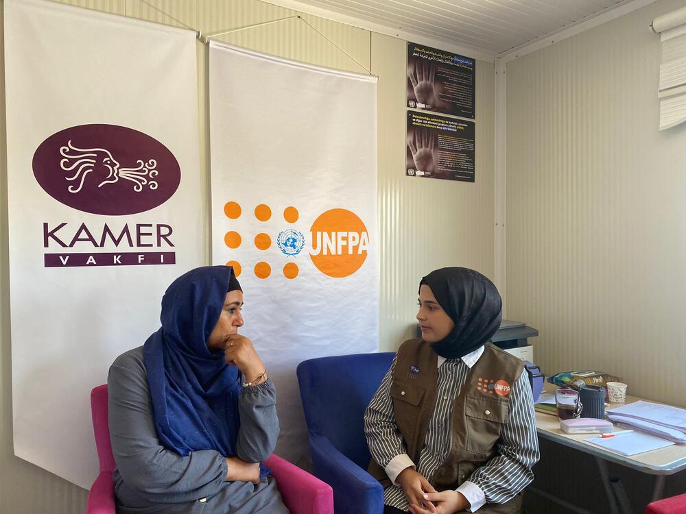 Heyfa benefits from the psychosocial support provided by the Women and Girls Safe Space in Malatya.