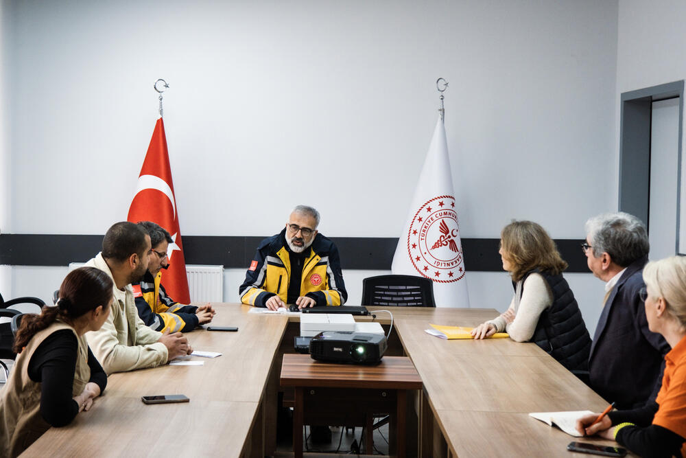 Florence Bauer met with UNFPA's partners on the ground in Turkiye.