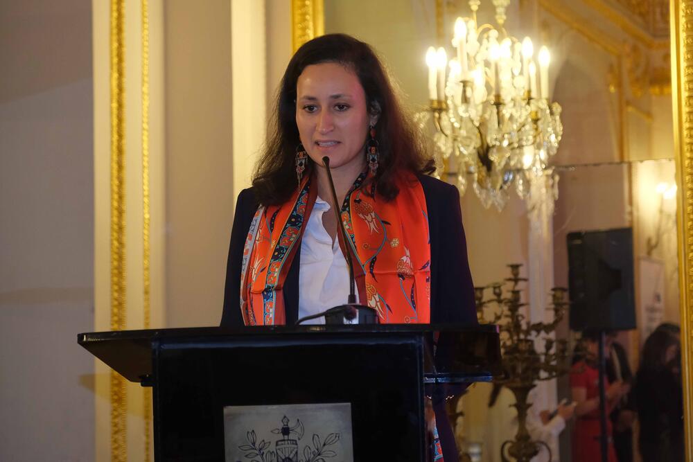 Consul General of France to Türkiye Nadia Fanton is delivering her speech.