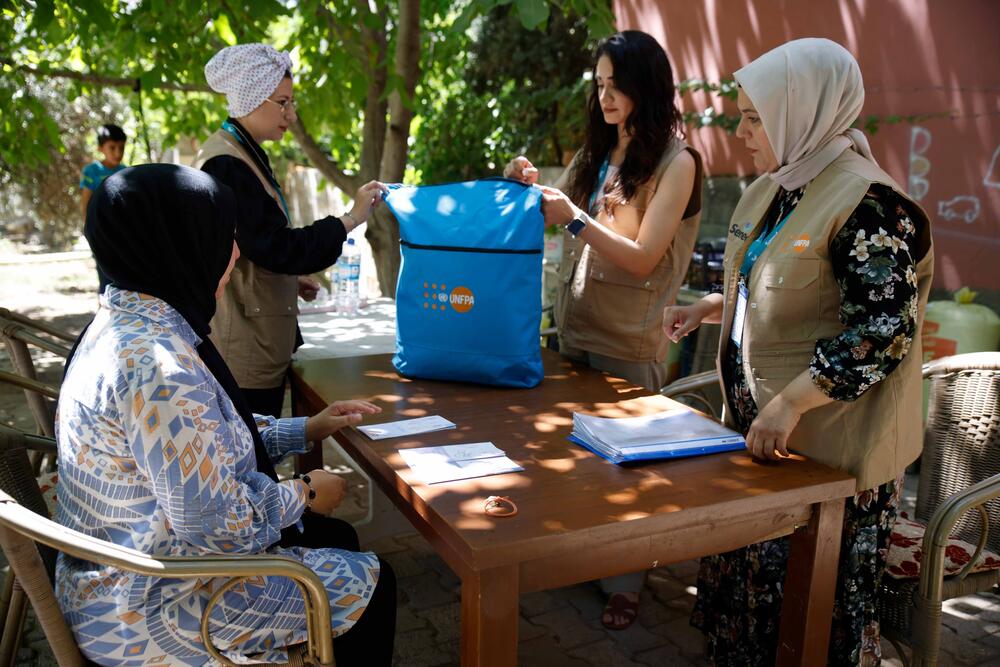 UNFPA's partner on site SENED is with Hilal.