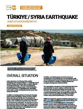 Türkiye-Suriye Depremi Ortak Durum Raporu #1