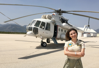 Turkey’s first and only female firefighter helicopter pilot Burcu Dinçer talked to us about her experiences.