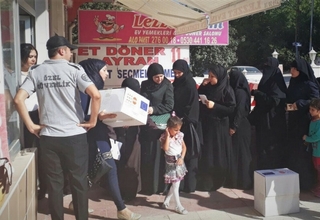 UNFPA Family Hygiene kits were distributed to 1,500 refugee families in Ankara
