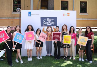 In #SheCanPlan launch event UNFPA Türkiye Supporter, actress Aslı İnandık and ITU Musical Ensemble are together with the campaig