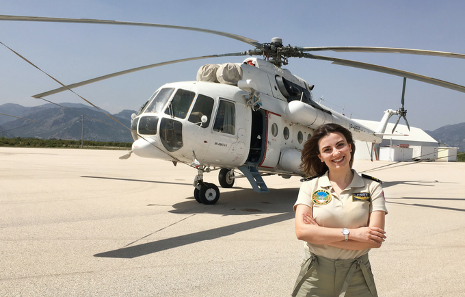 Turkey’s first and only female firefighter helicopter pilot Burcu Dinçer talked to us about her experiences.