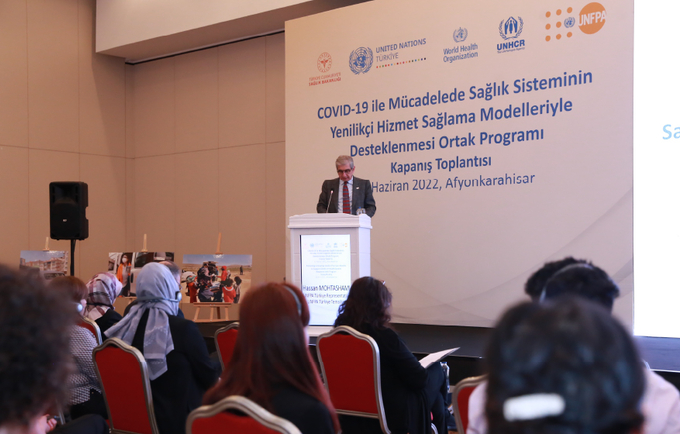 UNFPA Türkiye Resident Representative Hassan Mohtashami's opening speeches in the closing event