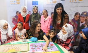 Birleşmiş Milletler Nüfus Fonu (UNFPA) İnsani Yardım Programı Sözcüsü Songül Öden, Suriyeli kadınlarla buluştu