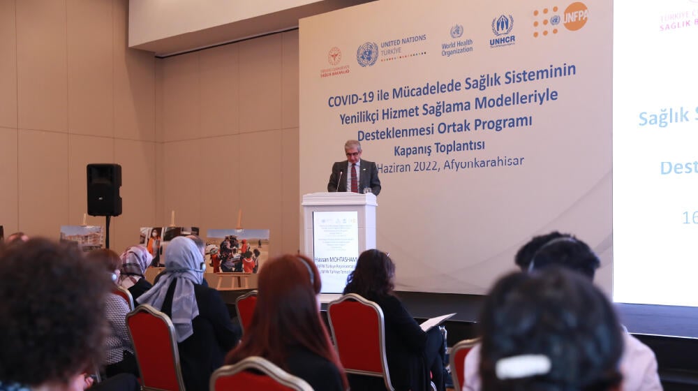 UNFPA Türkiye Temsilcisi Hassan Mohtashami, kapanış etkinliğinde