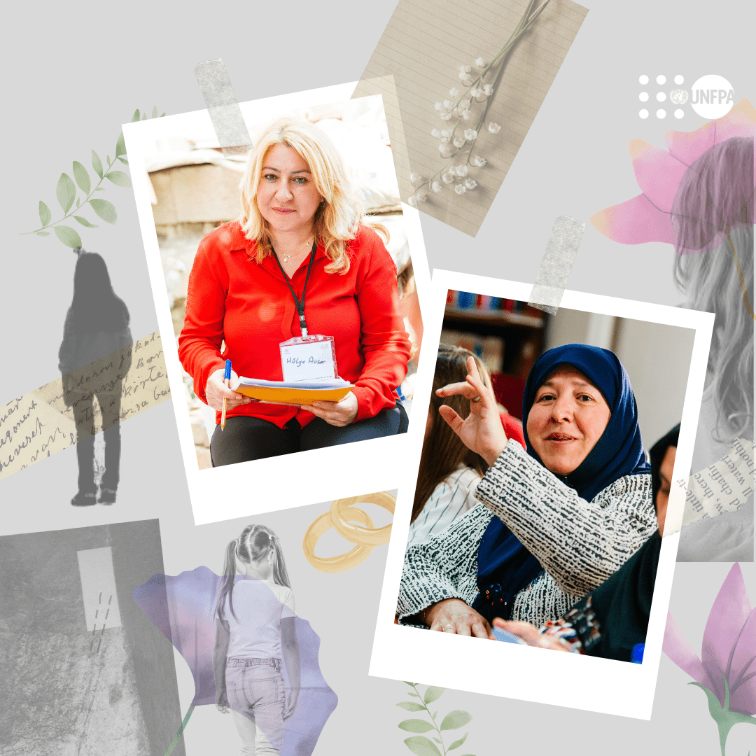 Nuray and Hülya who had to get married at early age are working to end child marriage now. ©️ Sabancı Foundation 